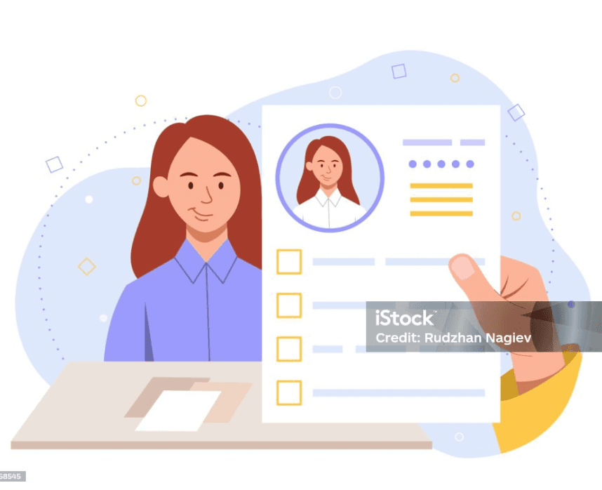 Resume builder illustration